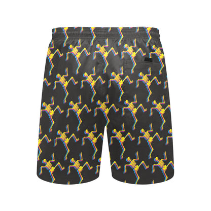 Skeleton Skeleton 3D Print Design LKS301 Men's Swim Trunks Beach Shorts