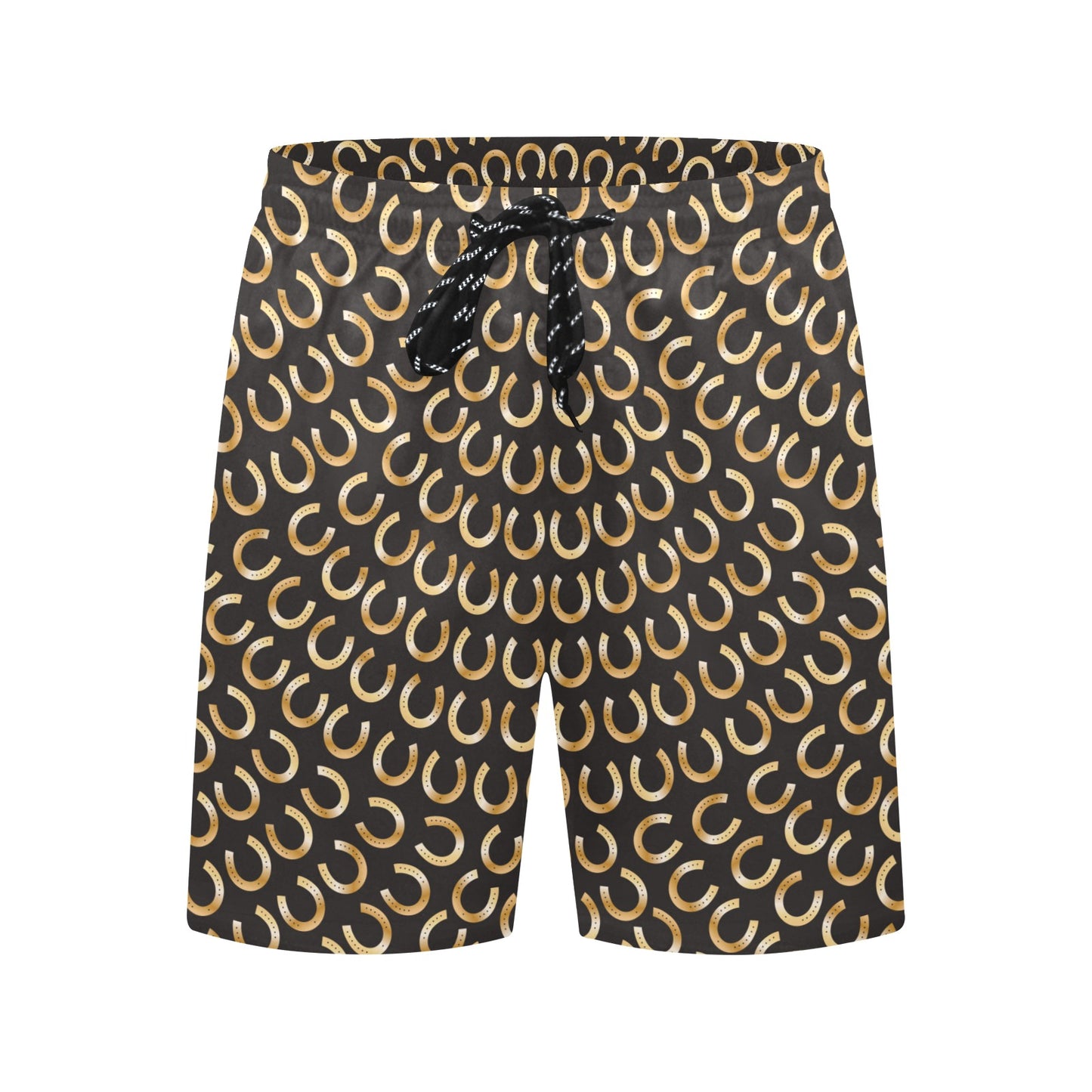 Horseshoe Print Design LKS304 Men's Swim Trunks Beach Shorts