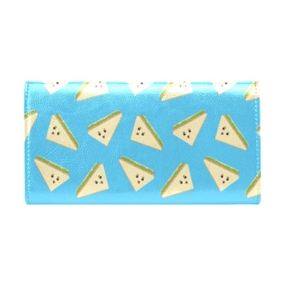Sandwich Emoji Print Design LKS305 Women's Trifold Wallet