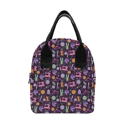 Sewing Equipment Print Design LKS306 Insulated Lunch Bag
