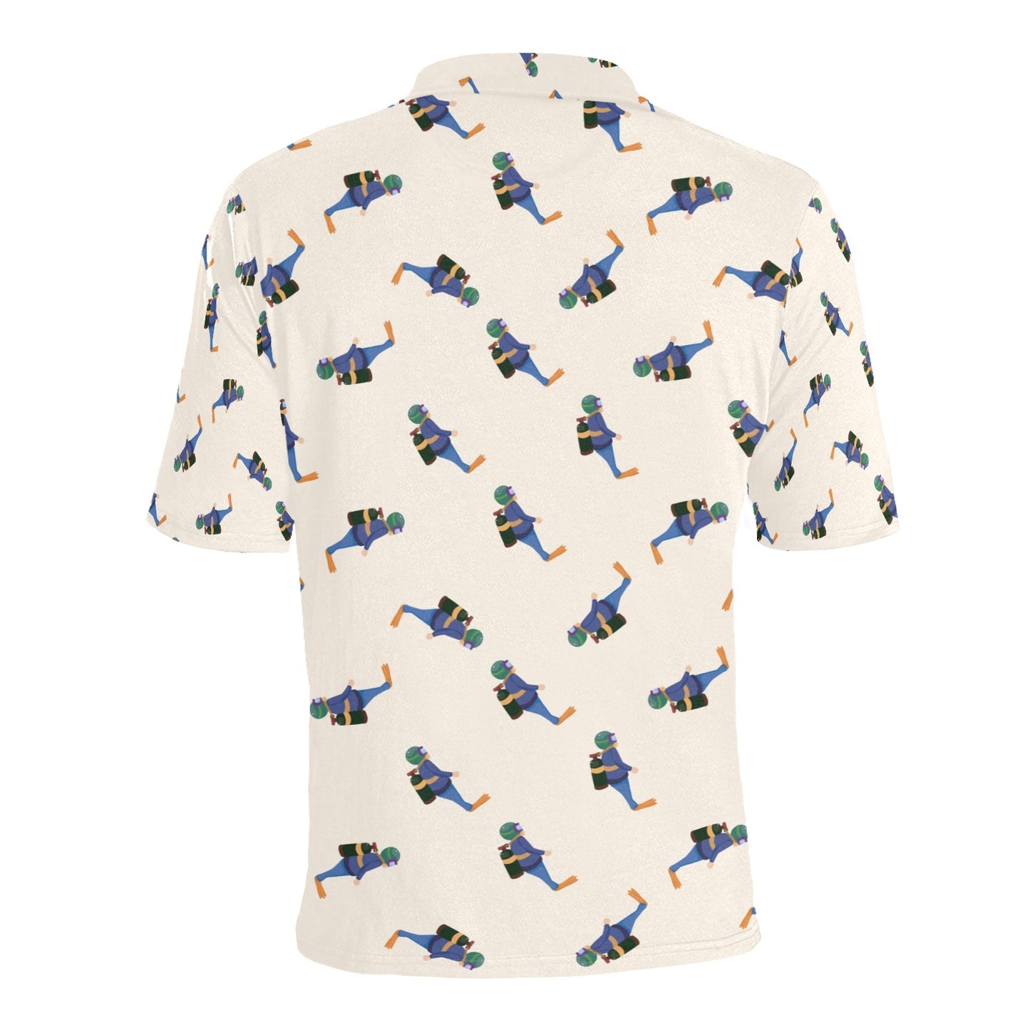 Scuba Driver Print Design LKS301 Men Polo Shirt