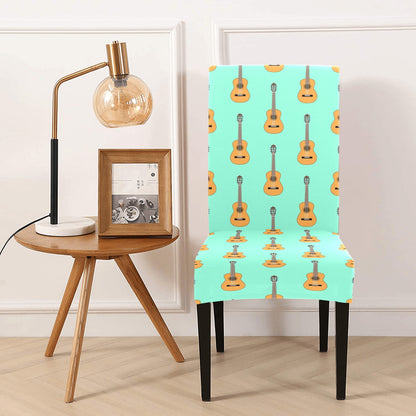 Acoustic Guitar Print Design LKS403 Dining Chair Slipcover
