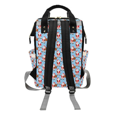 Santa Christmas Themed Print Design LKS305 Diaper Bag Backpack