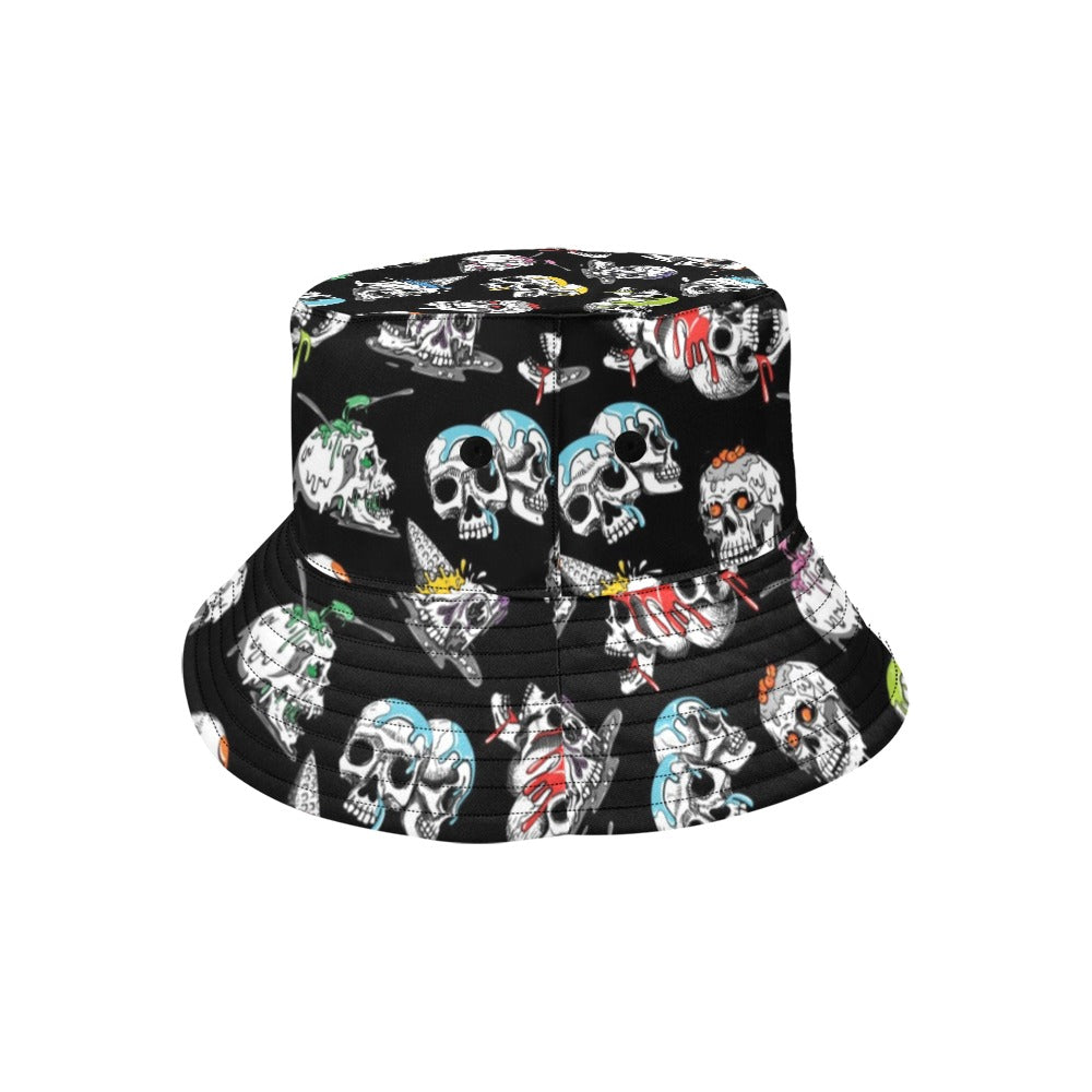 Skull Print Design LKS3013 Unisex Bucket Hat