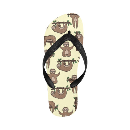Sloth Print Design LKS3010 Flip Flops
