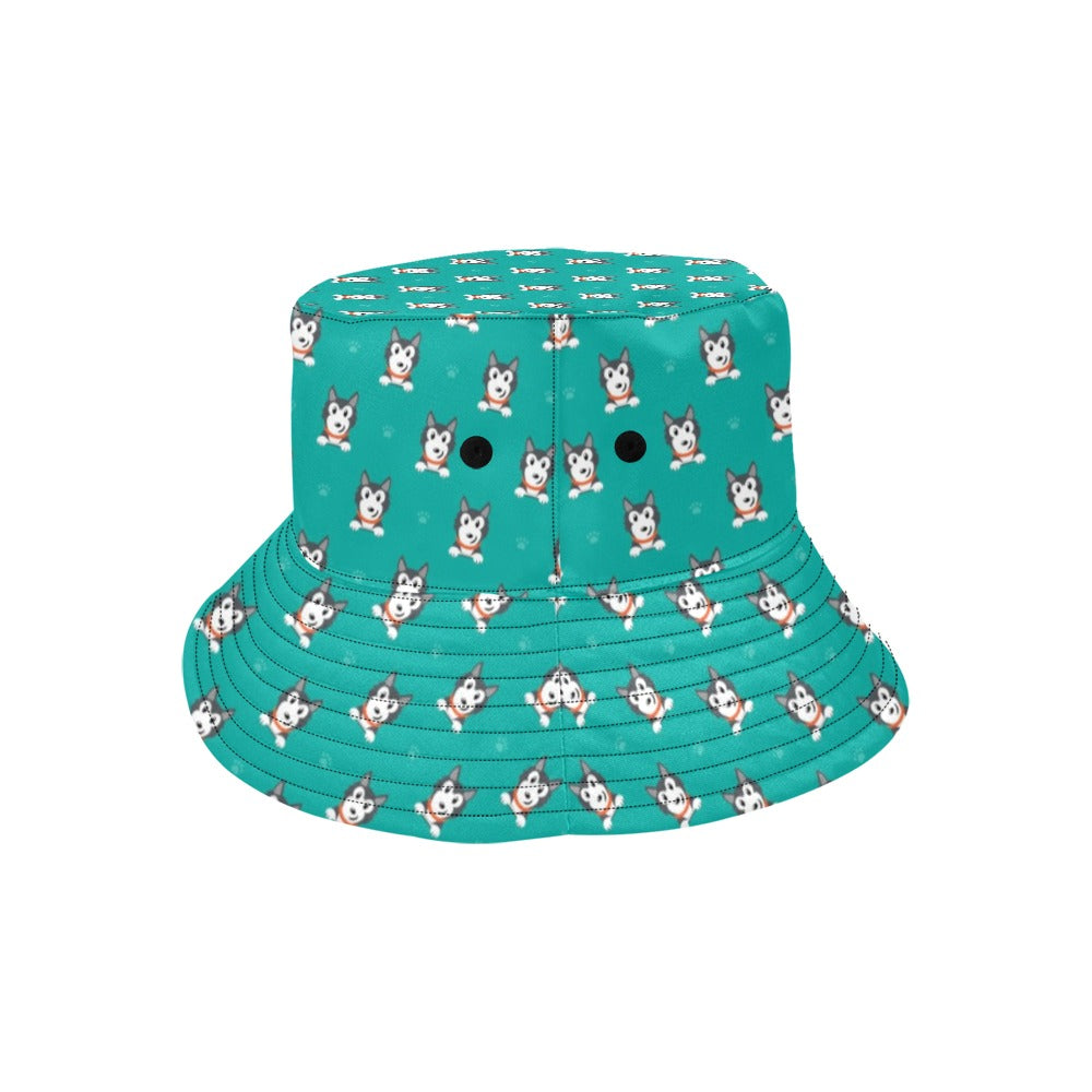 Siberian Huskies Print Design LKS304 Unisex Bucket Hat