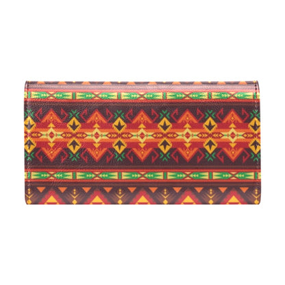 Southwest Pattern Print Design LKS309 Women's Trifold Wallet