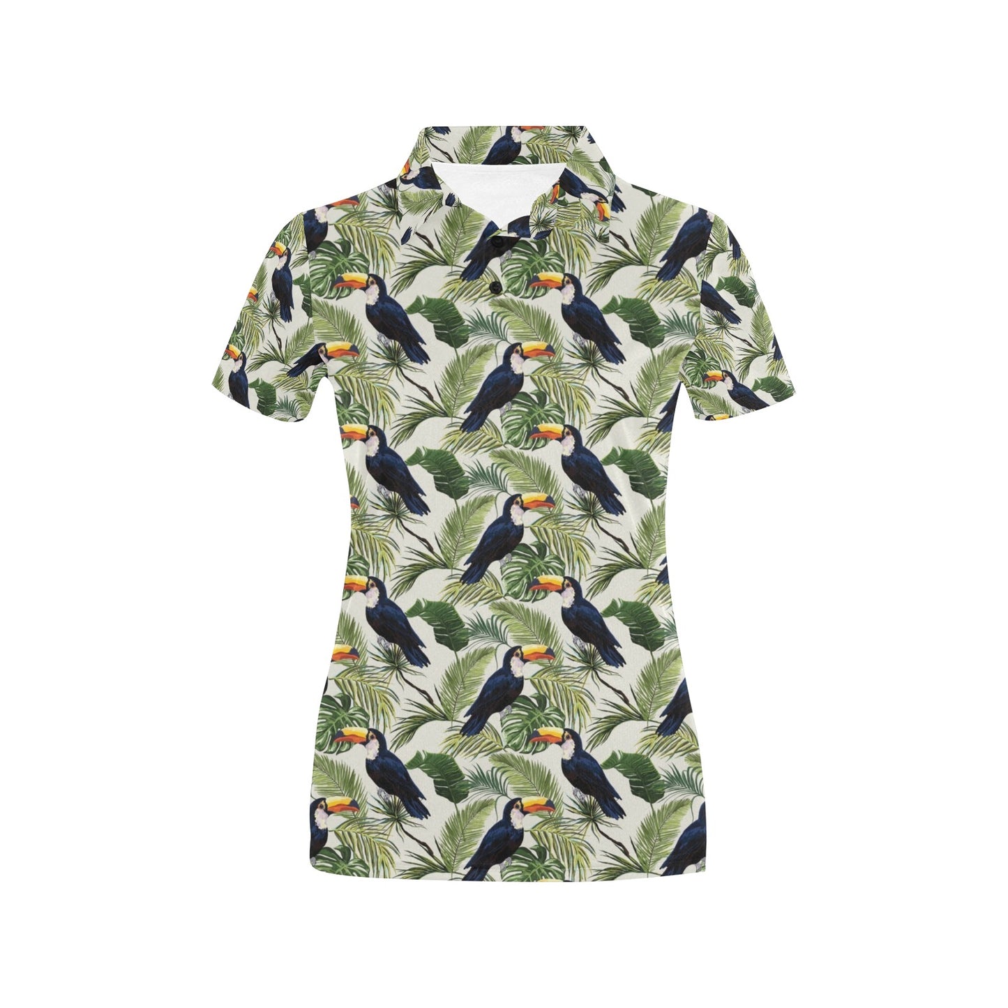 Toucan Print Design LKS308 Women's Polo Shirt