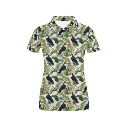 Toucan Print Design LKS308 Women's Polo Shirt