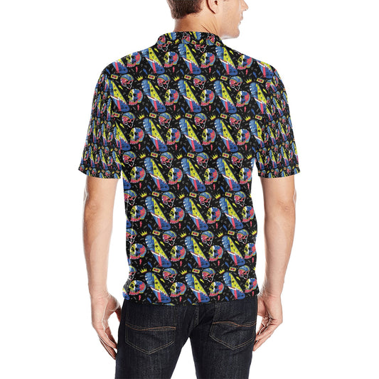 Skateboard Print Design LKS304 Men Polo Shirt