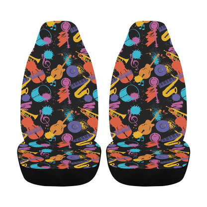 Saxophone Print Design LKS406 Car Seat Covers