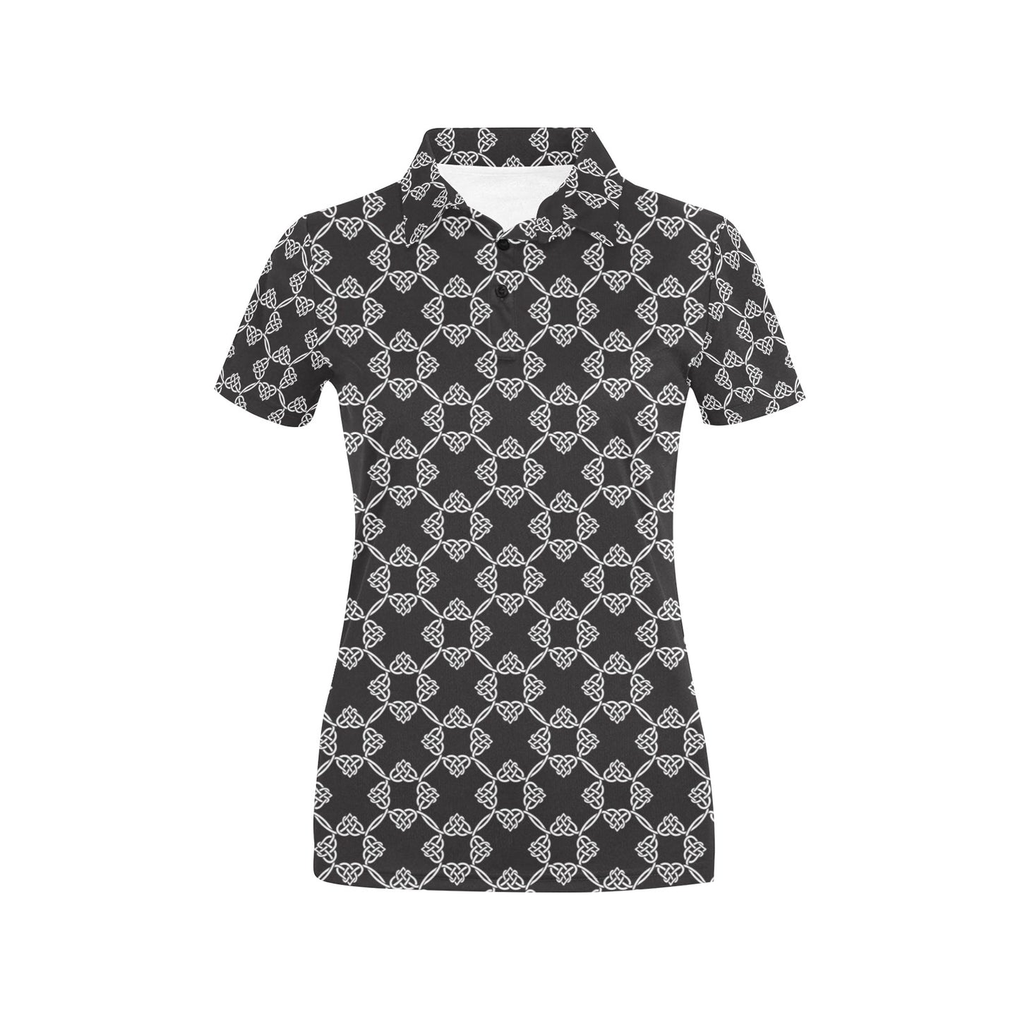 Celtic Pattern Print Design 06 Women's Polo Shirt