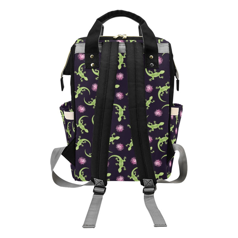 lizard Print Design LKS402 Diaper Bag Backpack