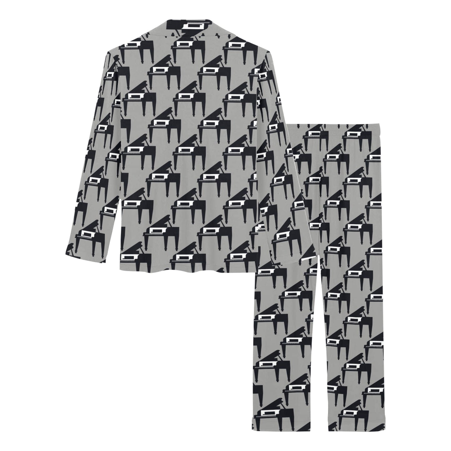 Piano Print Design LKS404 Women's Long Pajama Set