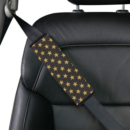 Star Gold Print Design LKS302 Car Seat Belt Cover
