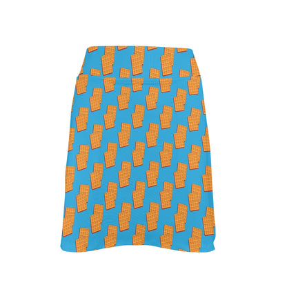 Waffle Print Design LKS304 17" Golf & Pickleball Skort with Pockets