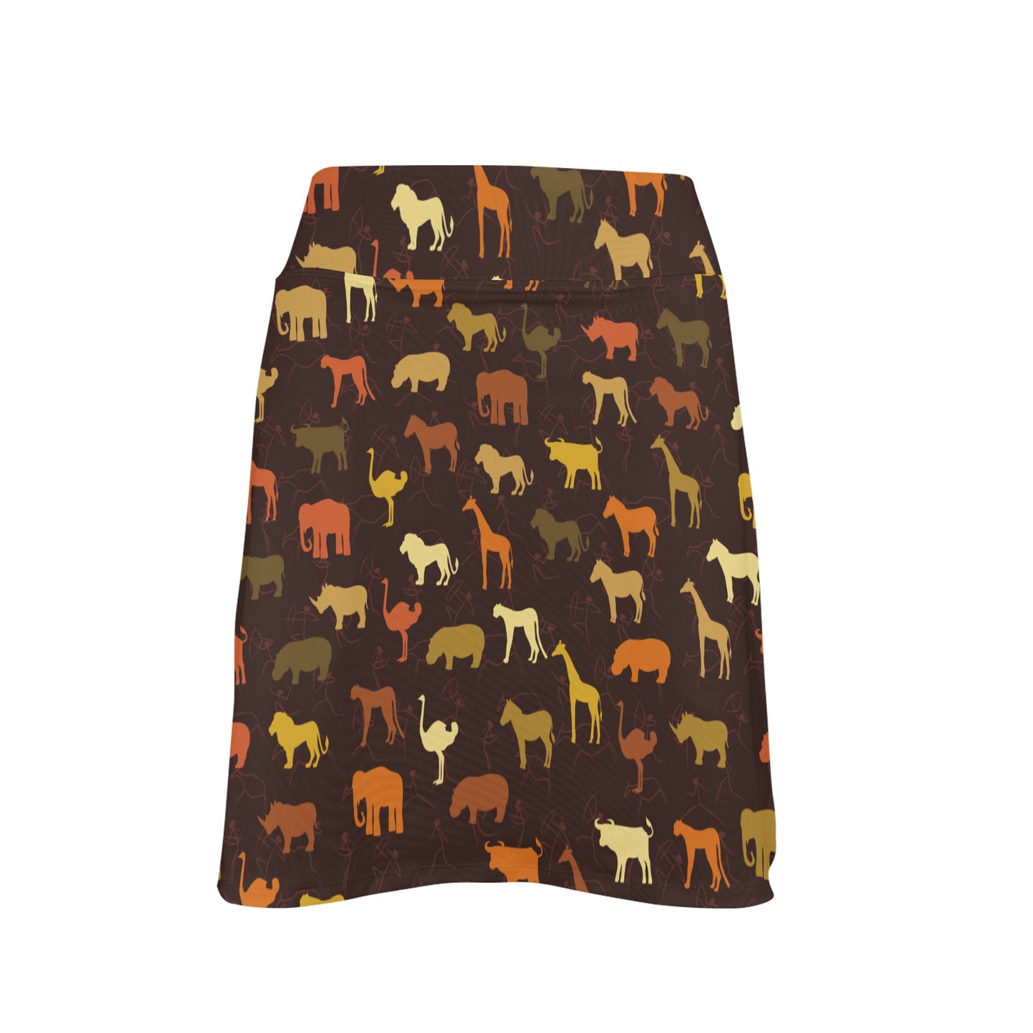 Safari Animal Print Design LKS301 17" Golf & Pickleball Skort with Pockets