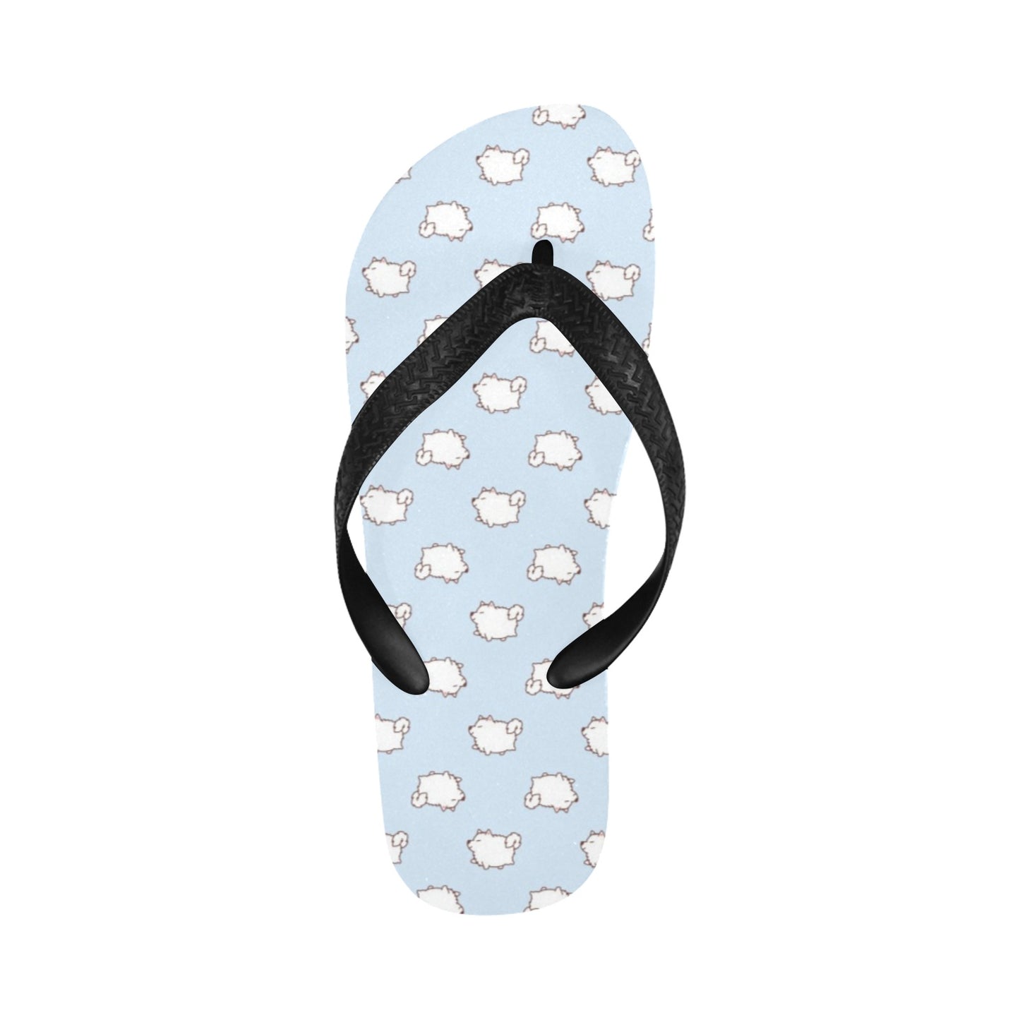 Samoyeds Print Design LKS301 Flip Flops