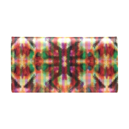 Tie Dye Print Design LKS301 Women's Trifold Wallet
