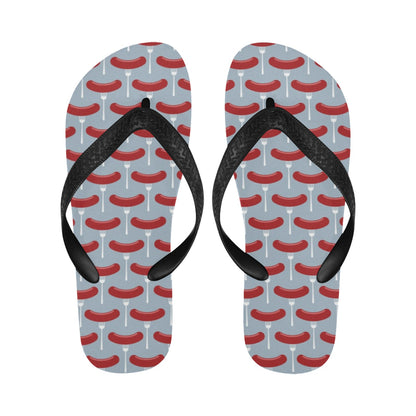 Sausage Print Design LKS301 Flip Flops