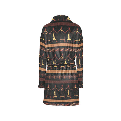 Ancient Greek Human Print Design LKS306 Women's Fleece Robe