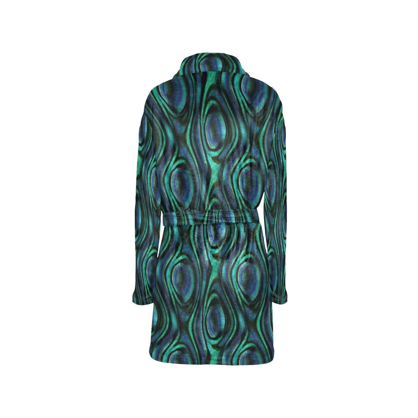 Abalone Pattern Print Design 01 Women's Fleece Robe