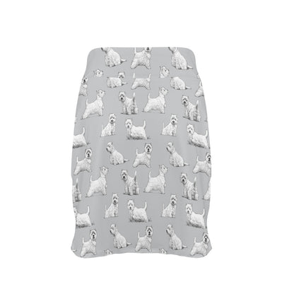 Scottish Terriers Print Design LKS3011 17" Golf & Pickleball Skort with Pockets