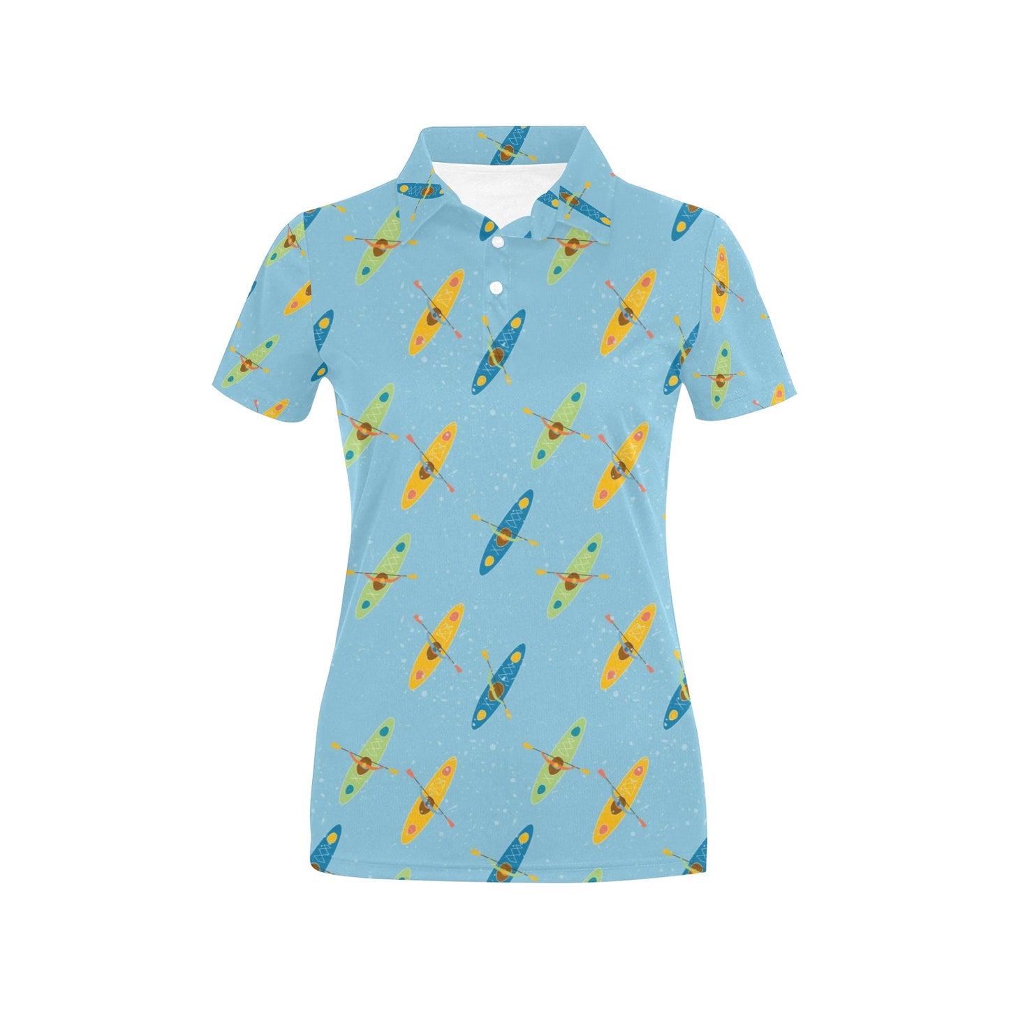 Kayak Pattern Print Design 04 Women's Polo Shirt