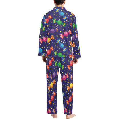 Candy Pattern Print Design CA06 Men's Long Pajama Set