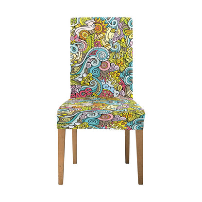 Hippie Print Design LKS301 Dining Chair Slipcover