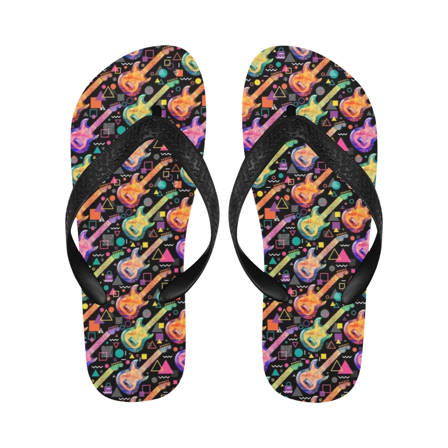Electric Guitar Print Design LKS403 Flip Flops