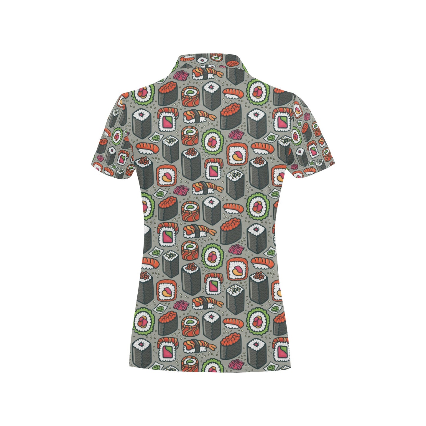 Sushi Print Design LKS301 Women's Polo Shirt