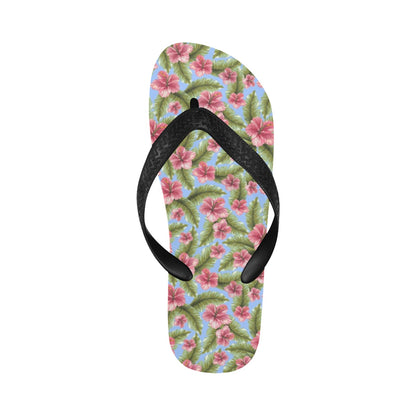 Tropical Flower Print Design LKS301 Flip Flops