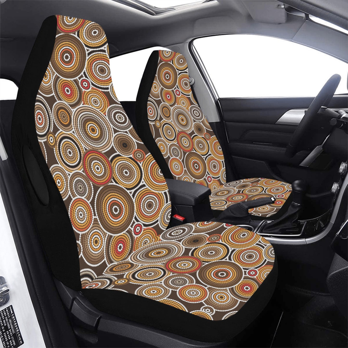Aboriginal Print Design LKS402 Car Seat Covers