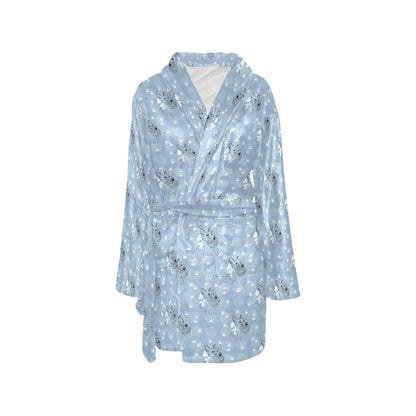 Scottish Terriers Print Design LKS308 Women's Fleece Robe
