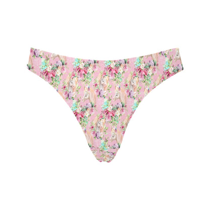 Unicorn Princess with Rose Women's Thongs