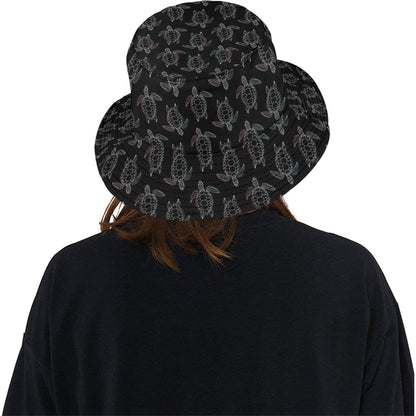 Sea Turtle Print Design LKS3012 Unisex Bucket Hat