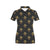 Fleur De Lis Gold Pattern Print Design 03 Women's Polo Shirt