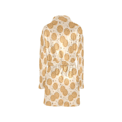 Waffle Print Design LKS303 Women's Fleece Robe