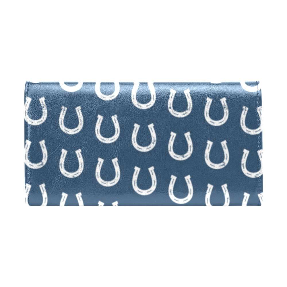 Horseshoe Print Design LKS301 Women's Trifold Wallet