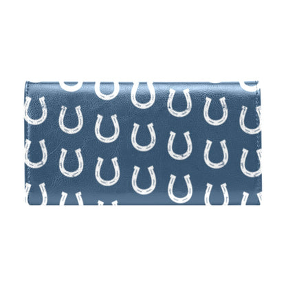 Horseshoe Print Design LKS301 Women's Trifold Wallet