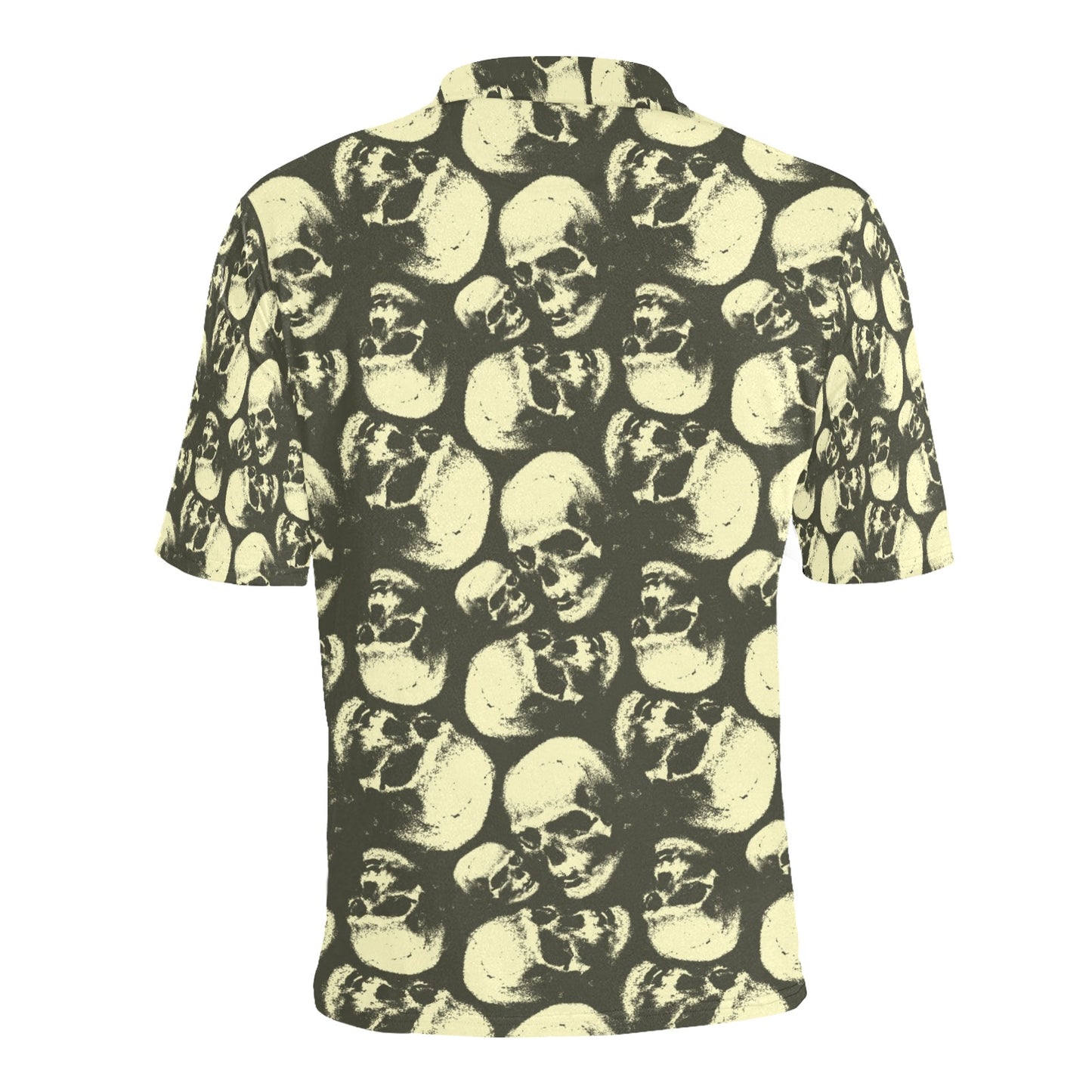 Skull Print Design LKS302 Men Polo Shirt