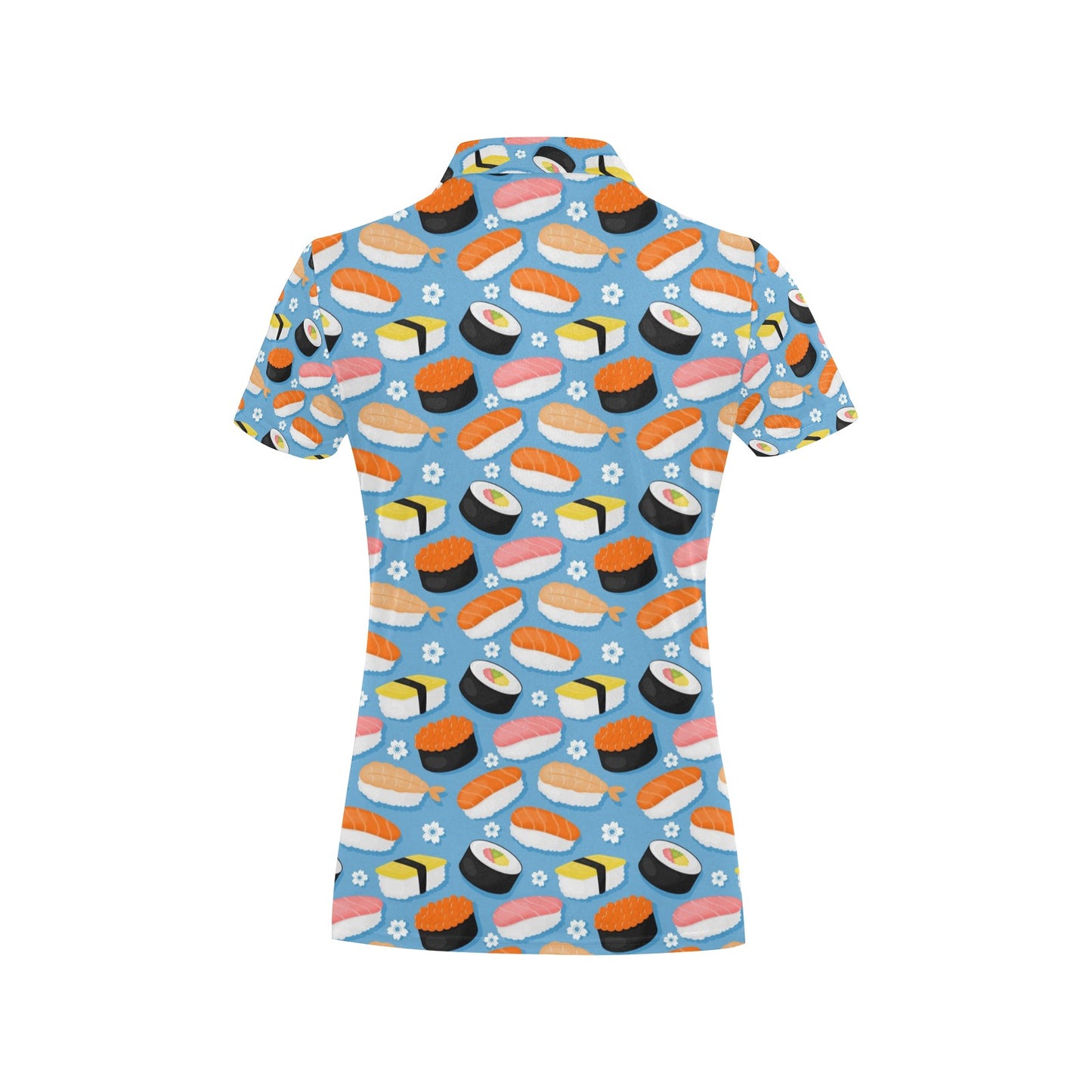 Sushi Print Design LKS304 Women's Polo Shirt