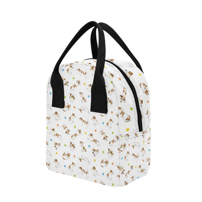 Russell Terriers With Balls Print Design LKS307 Insulated Lunch Bag
