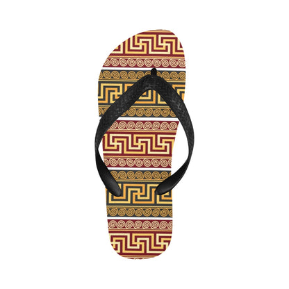 Ancient Greek Pattern Print Design LKS302 Flip Flops