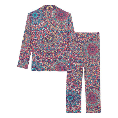 Boho Pattern Print Design 05 Women's Long Pajama Set