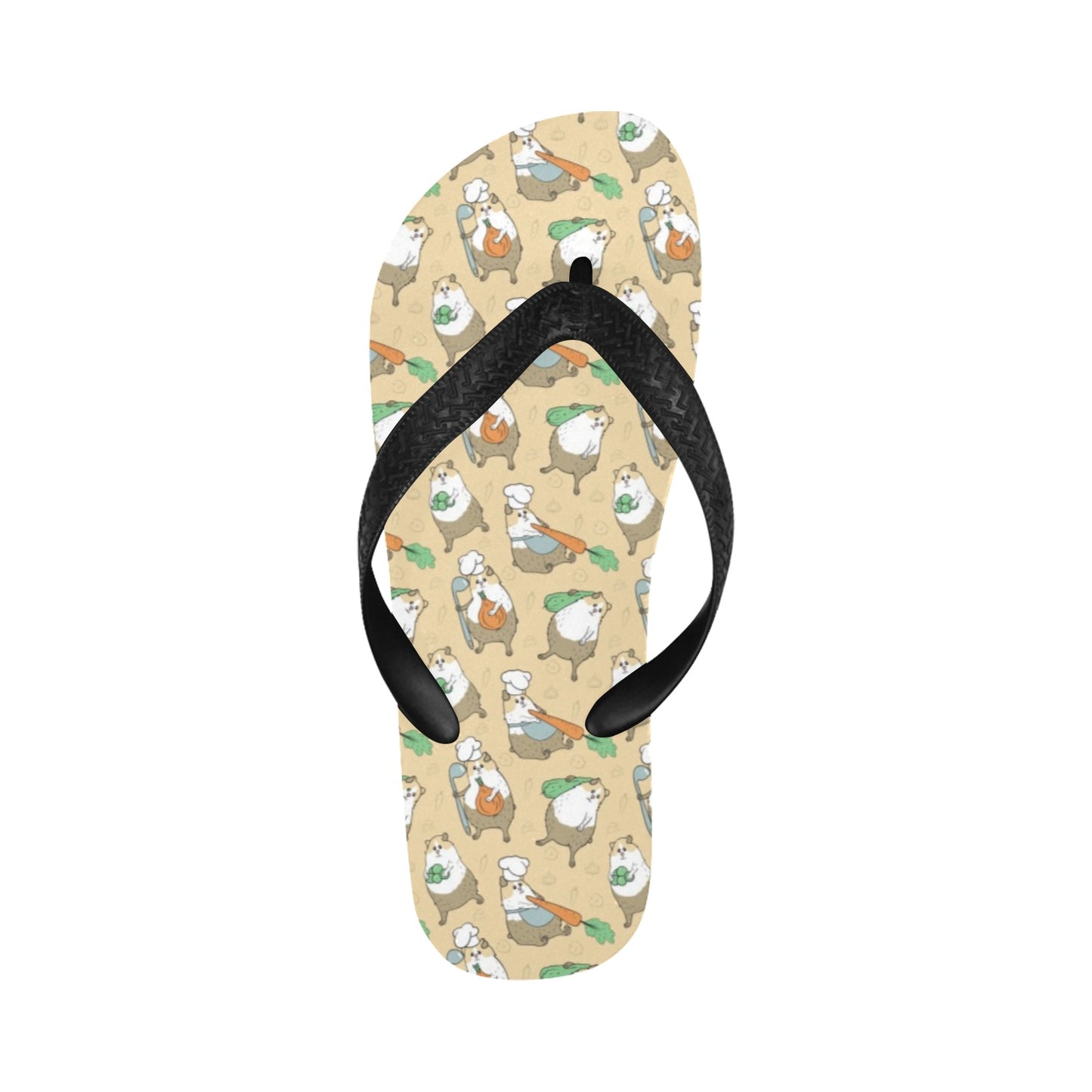 Guinea Pig Print Design LKS401 Flip Flops