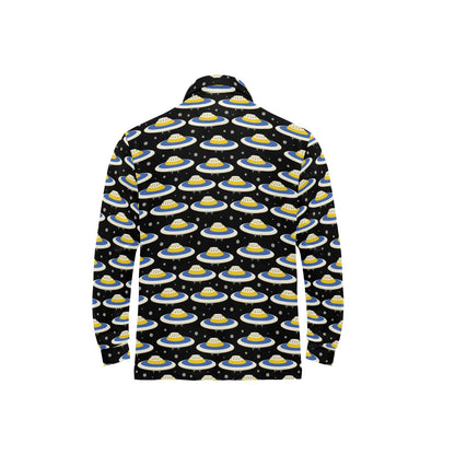 UFO Print Design LKS303 Long Sleeve Polo Shirt For Men's