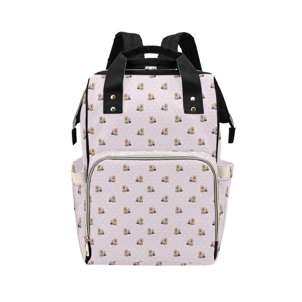 Yorkshire Terriers Print Design LKS302 Diaper Bag Backpack