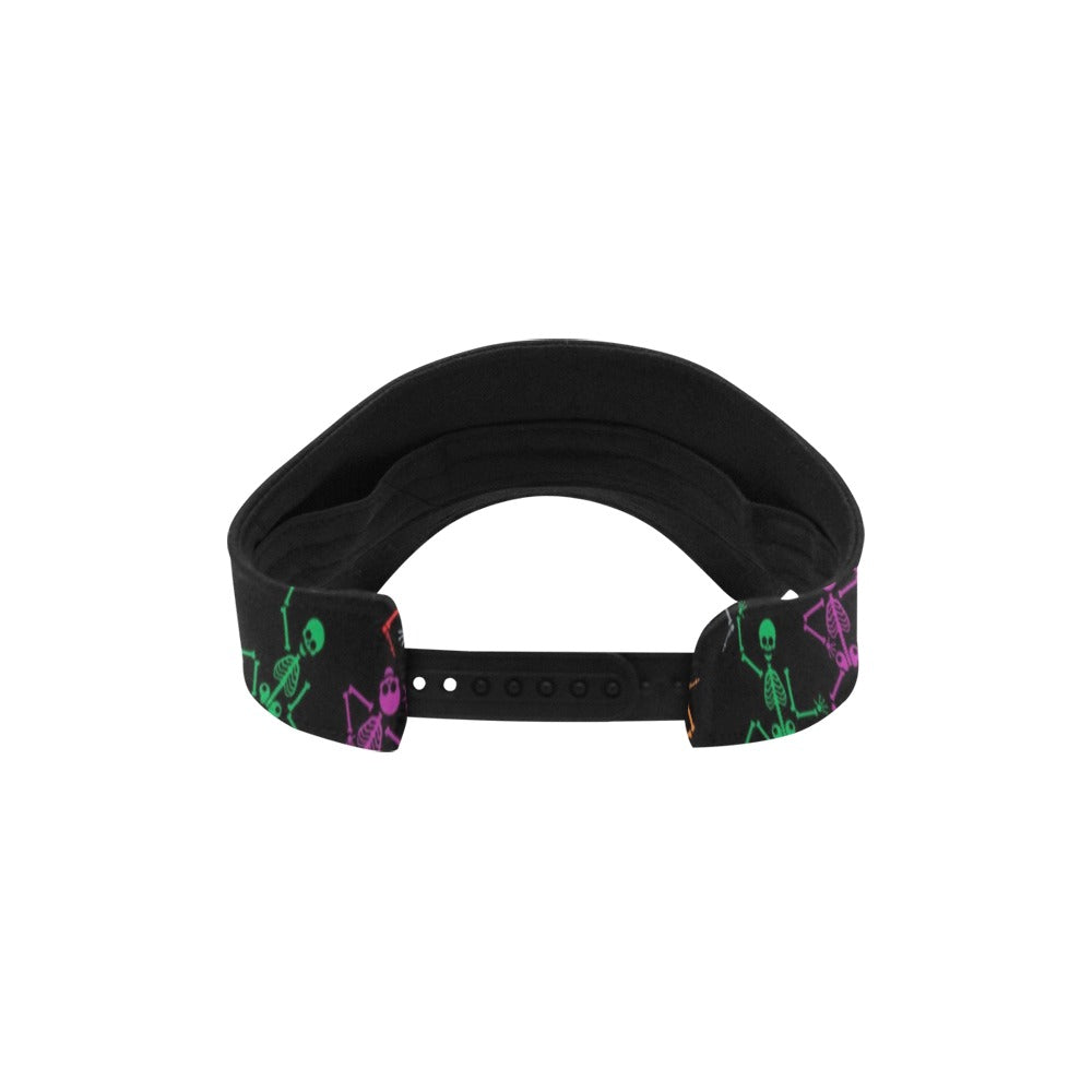 Skeleton Colorful Print Design LKS302 Unisex Sun Visor